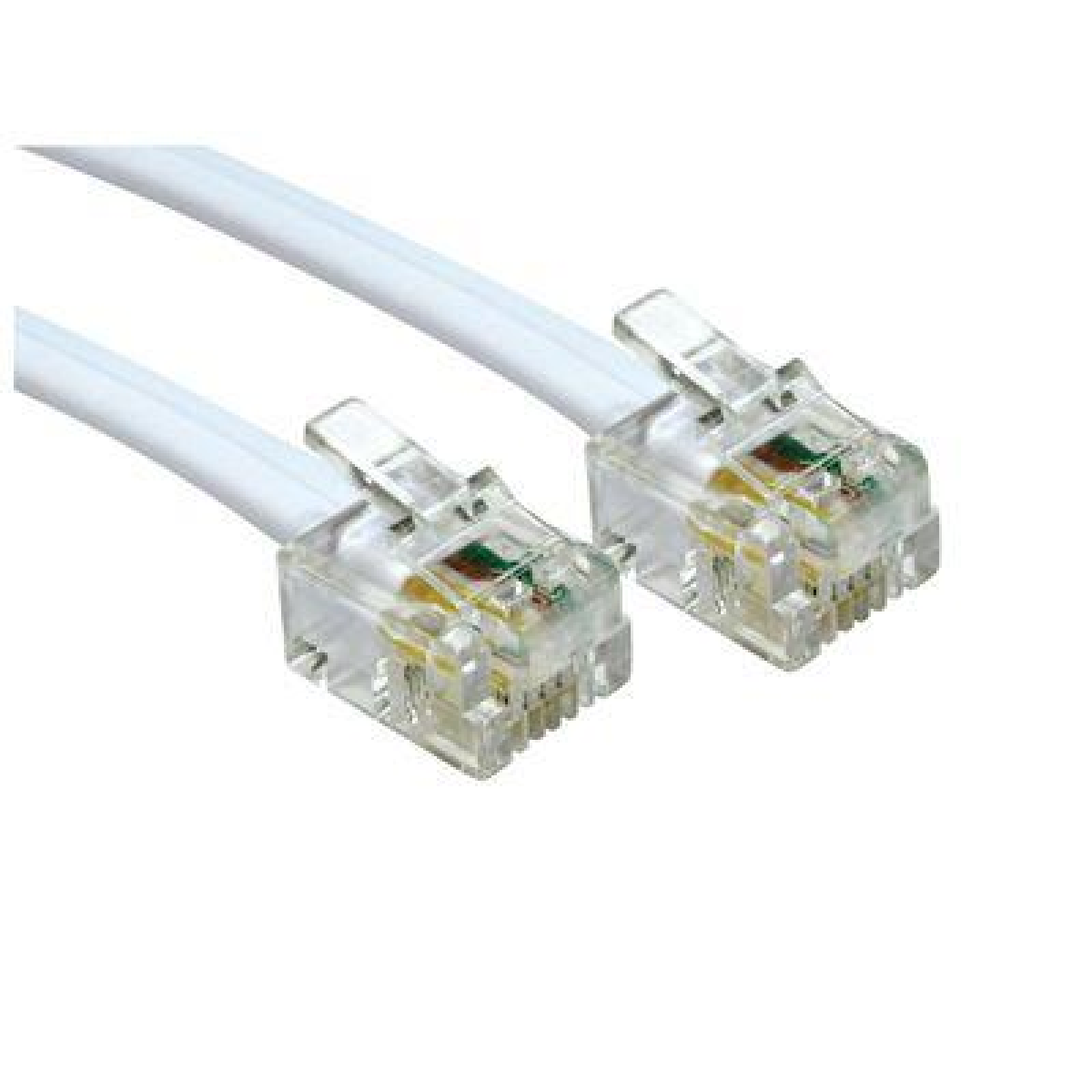 Electrovision 10m White RJ11 to RJ11 ADSL Modem Cable P202HB