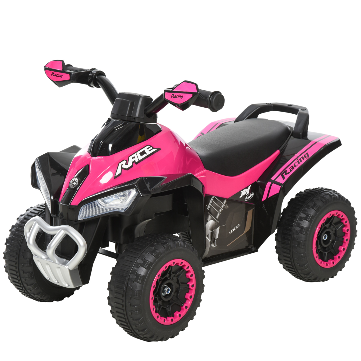 4-Wheel Toddler Foot-to-Floor Ride-On Car with Lights & Songs