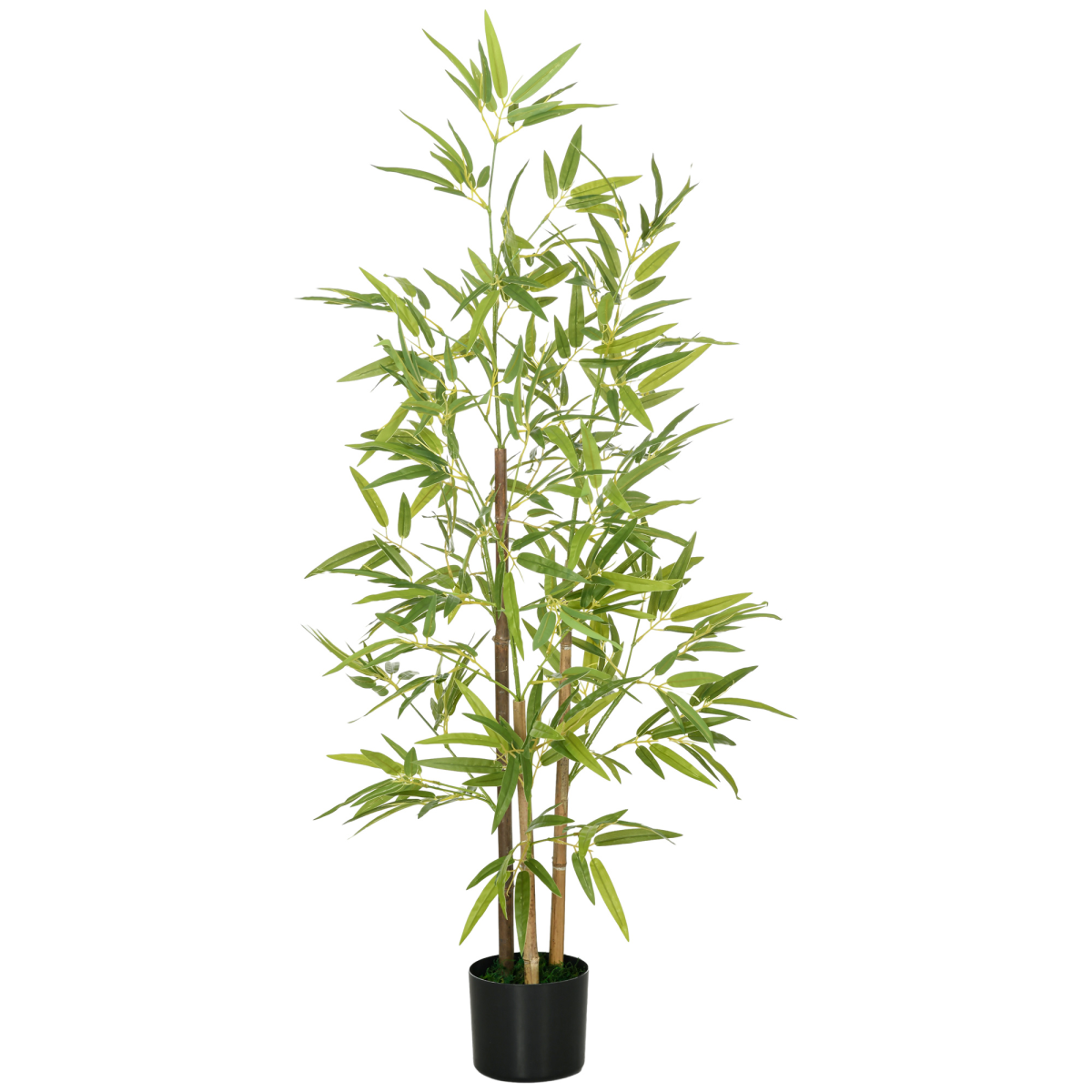 HOMCOM Artificial Bamboo Tree 120 cm with Pot for Indoor Decor