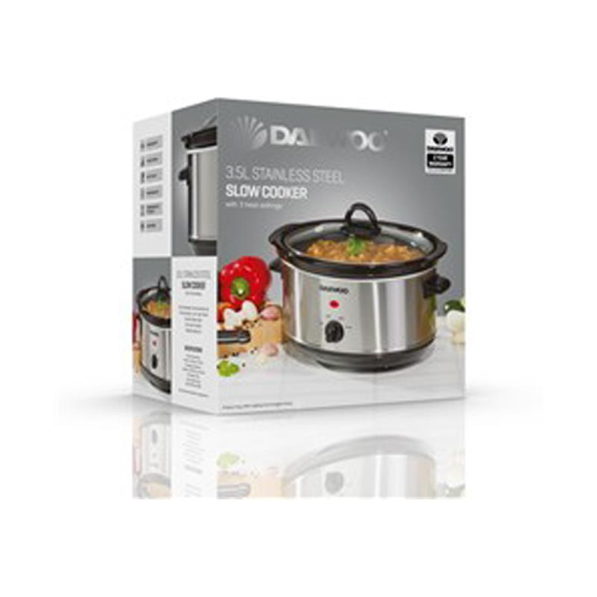 Daewoo 3.5L Stainless Steel Slow Cooker