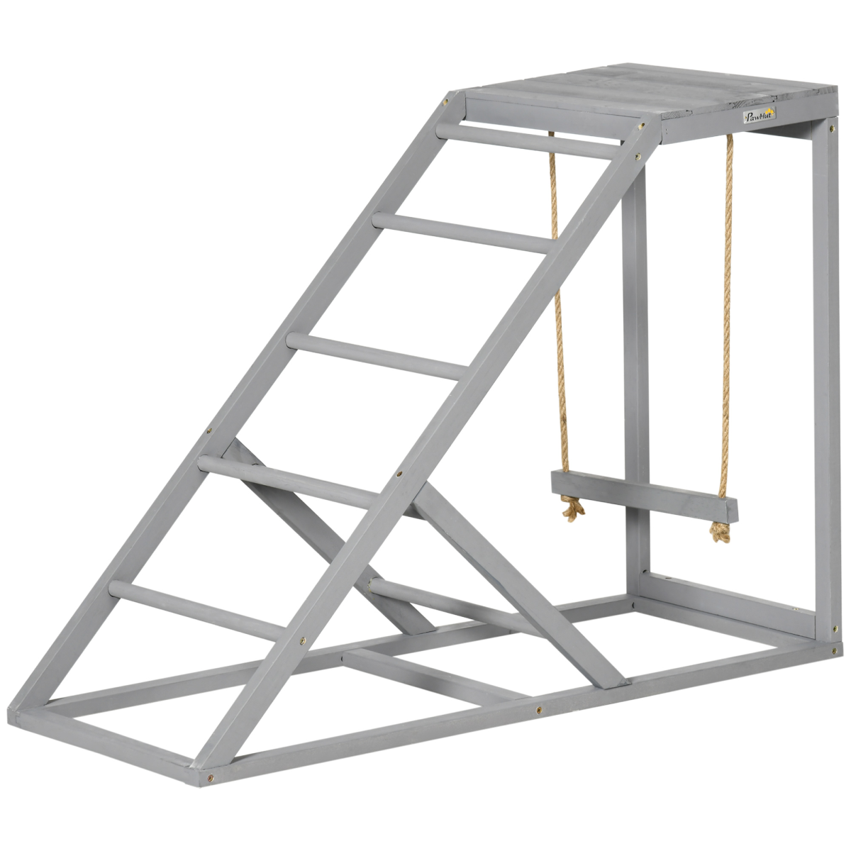 PawHut Chicken Coop Toy with Swing, Ladder & Platform for 2 Chickens