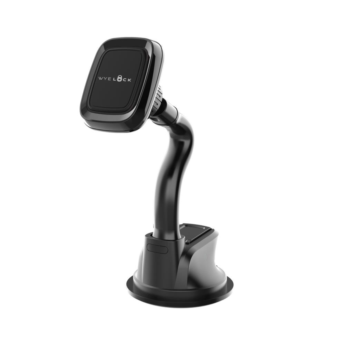 WYELOCK Long Arm Magnetic In-Car Phone Holder, Dashboard & Windshield Suction Mount, 360° Rotation