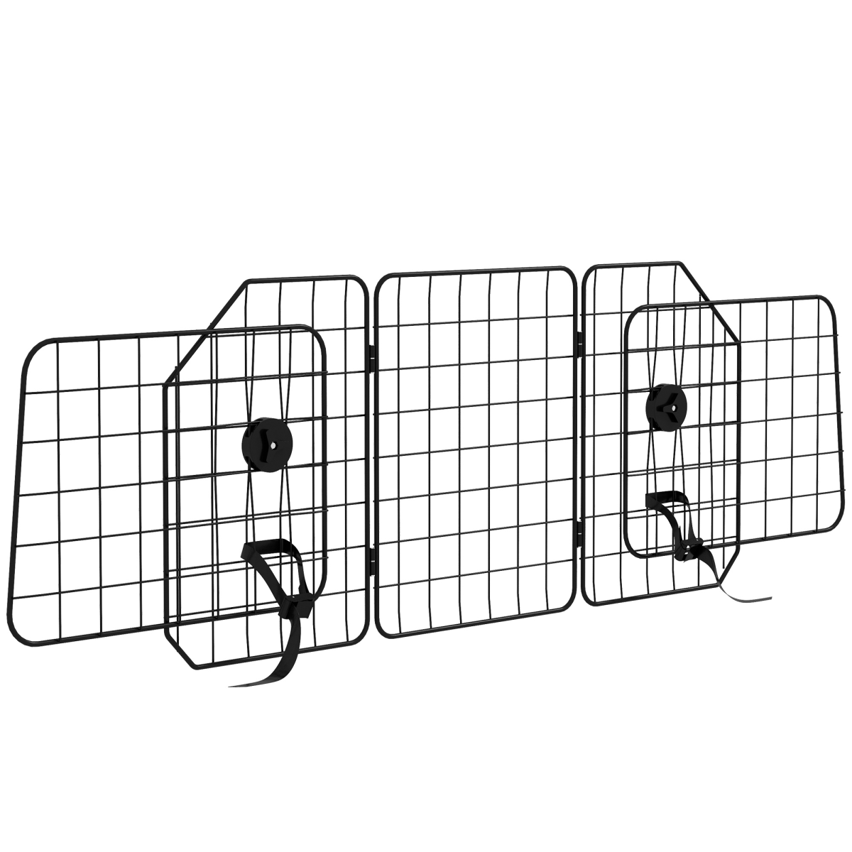 PawHut Adjustable Steel Dog Car Barrier for SUVs, Vans & Vehicles
