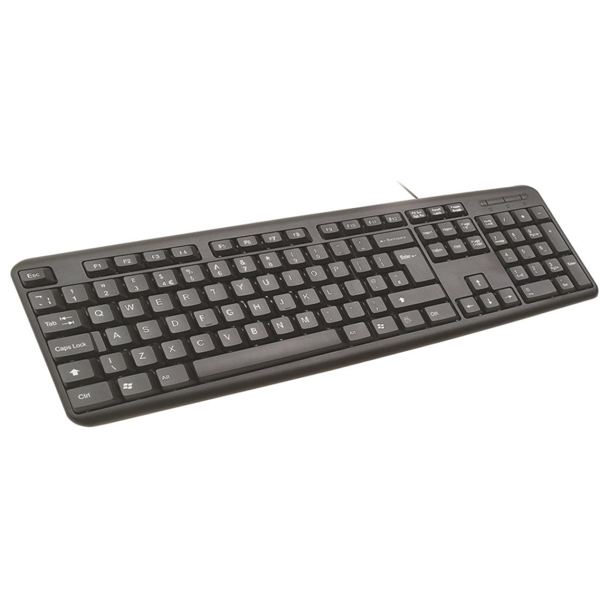 Infapower Wired Waterproof Full Size Keyboard with Number Pad X201