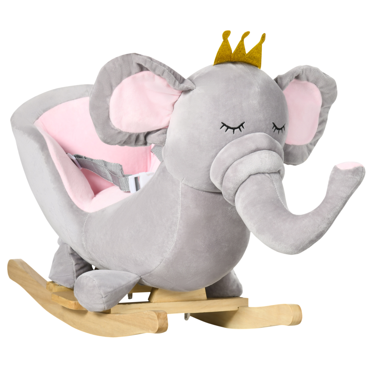 Baby Elephant Rocking Chair Rocker Toy with Sound, 18-36 Months