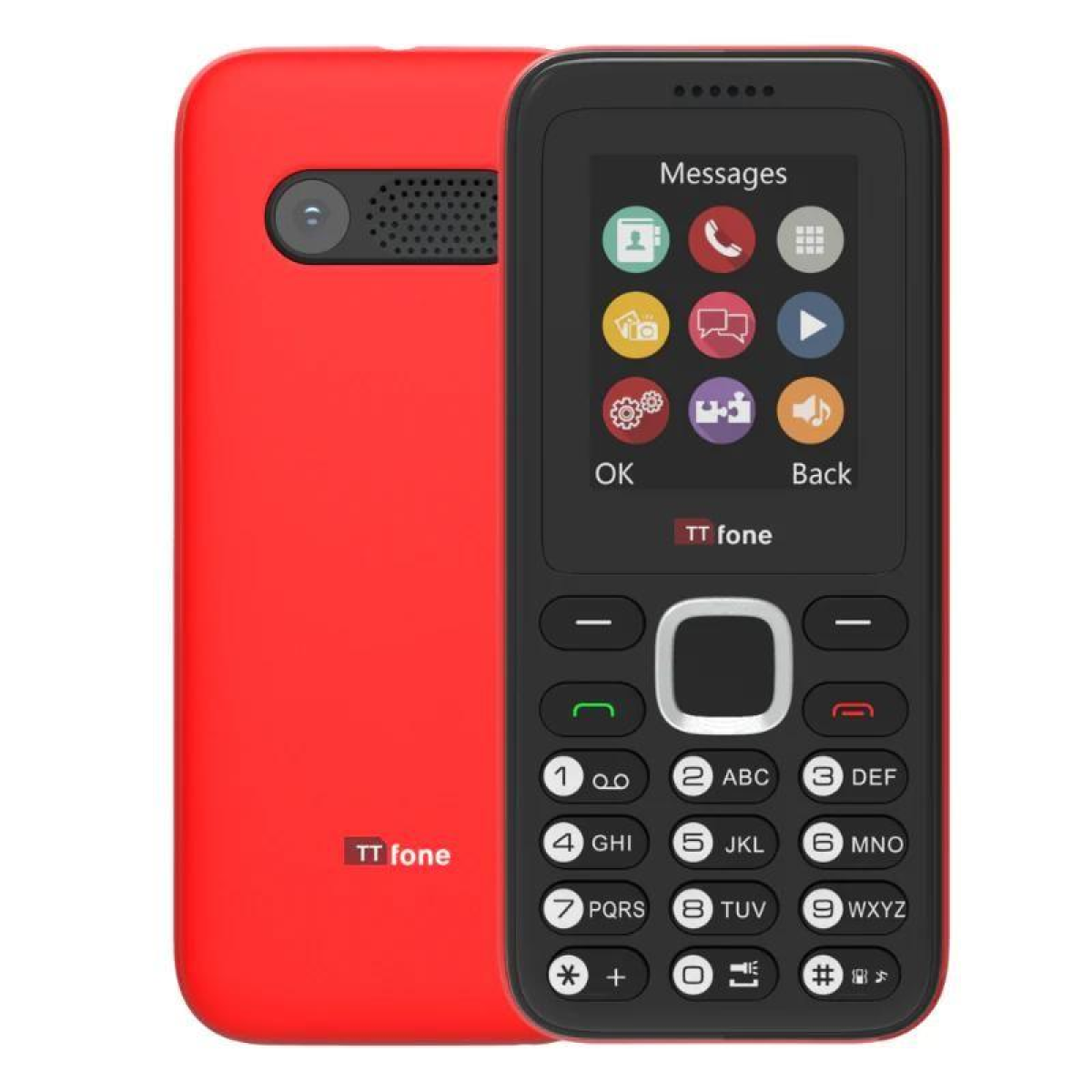 TTfone TT150 Big Button Mobile Phone for Elderly, Unlocked, Loud Volume, Easy to Use, Long Battery Life