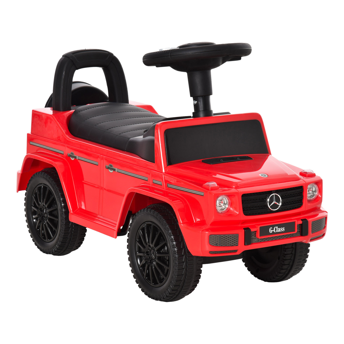 Mercedes-Benz G350 Licensed 3-in-1 Kids Ride-On Sliding Car, Red