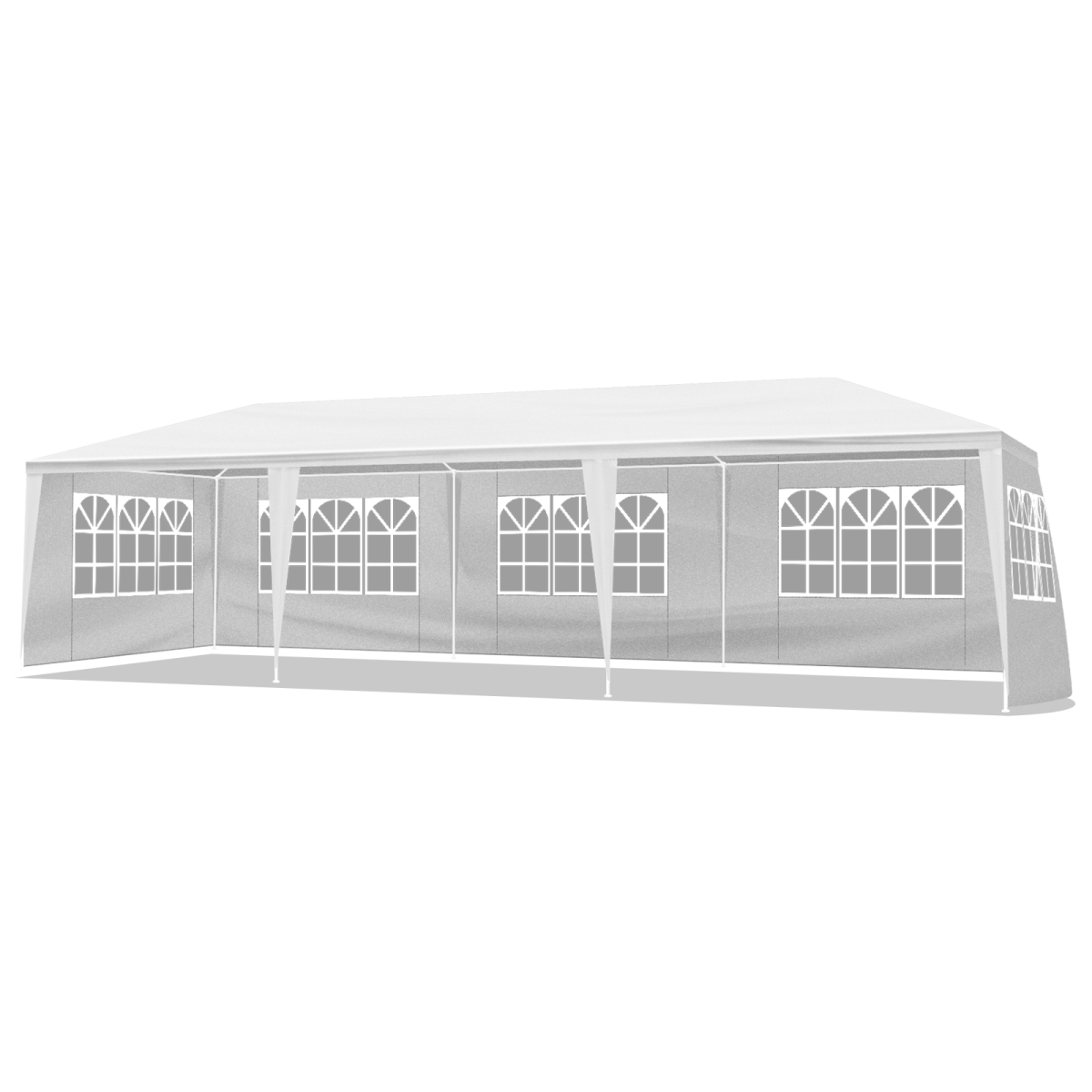 3 x 9m Outdoor Party Tent with Clear Windows and PE Cloth