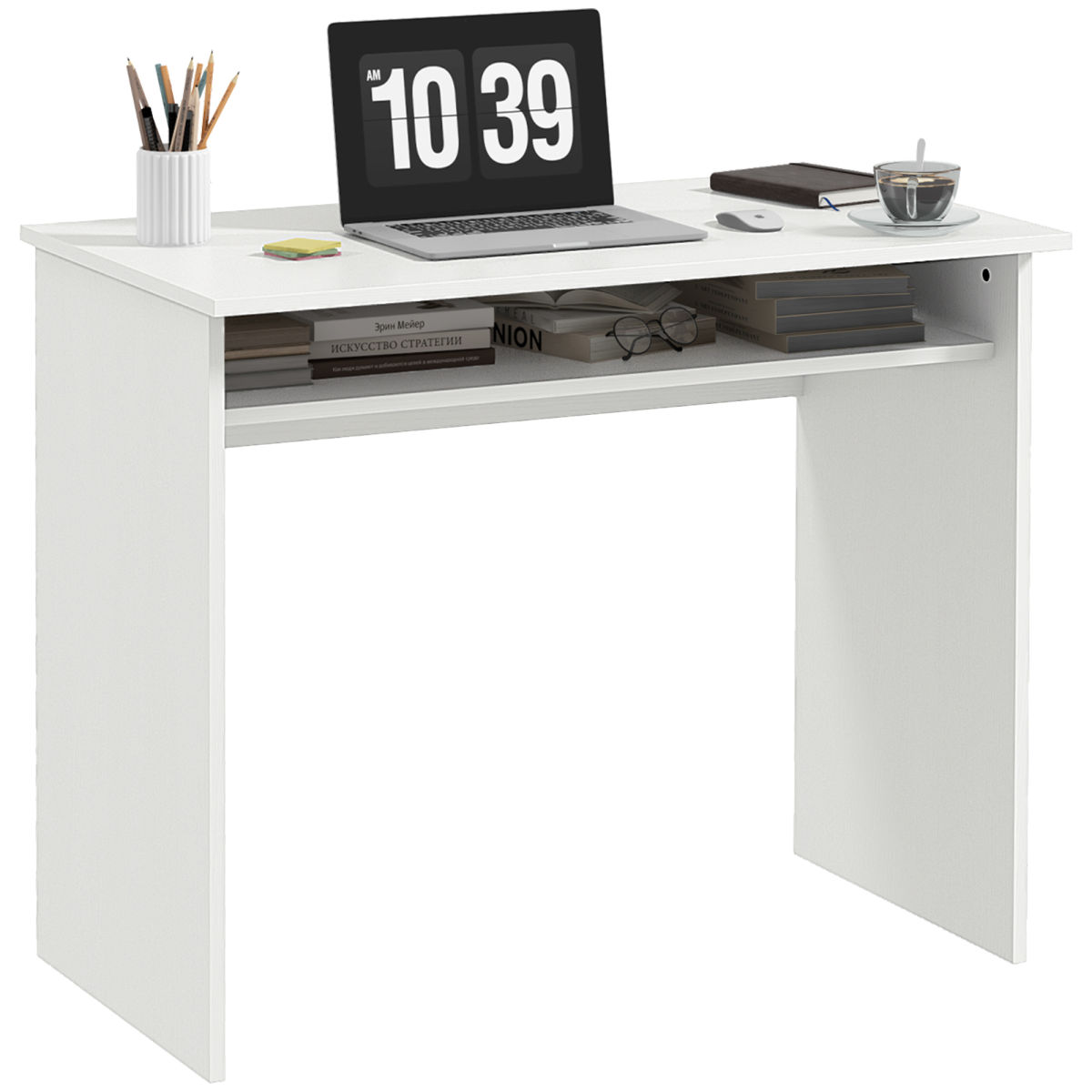 HOMCOM 50 x 90 x 74 cm Workstation Desk with Under-Table Storage