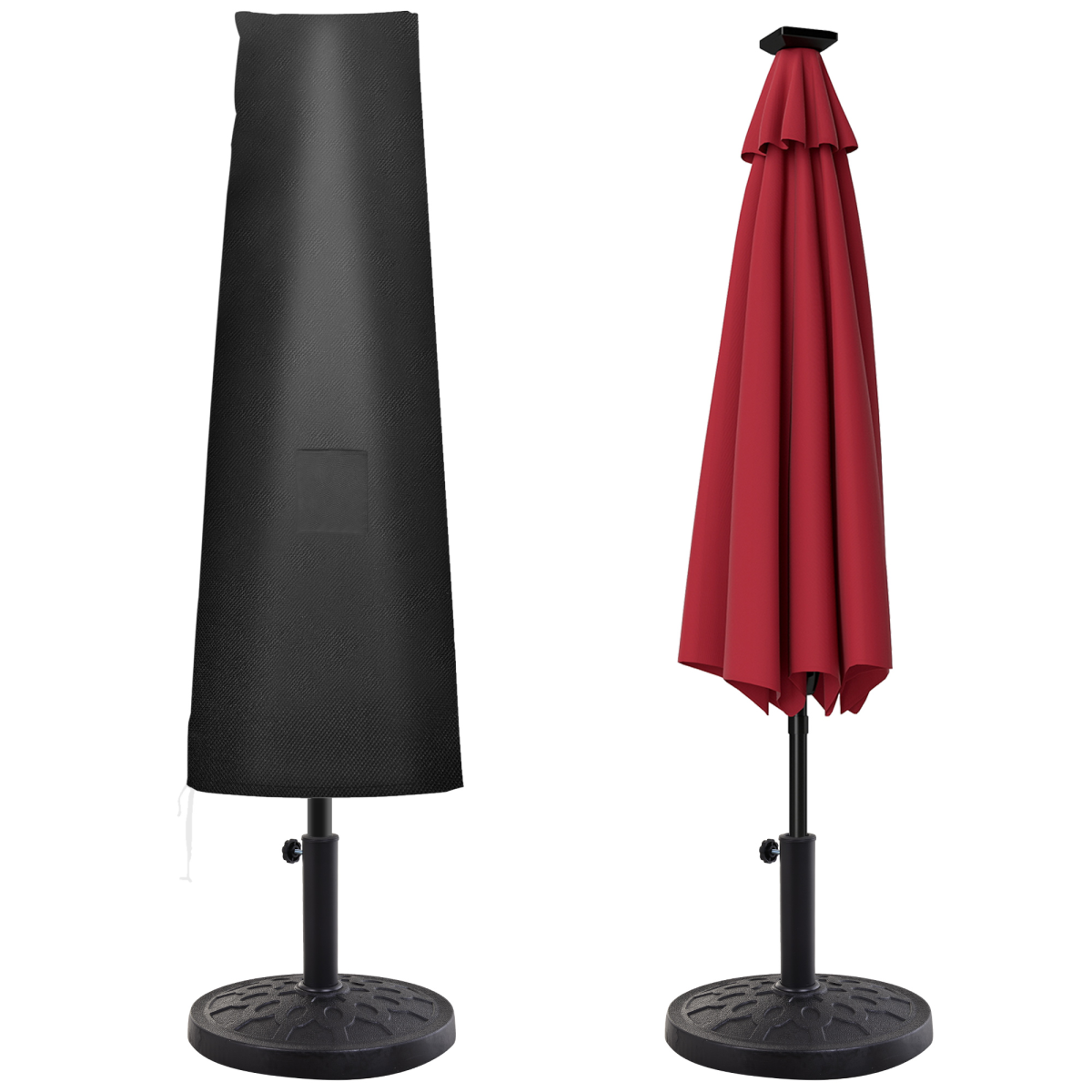 Outsunny 6.6ft Waterproof Parasol Umbrella Cover with Cord Locks