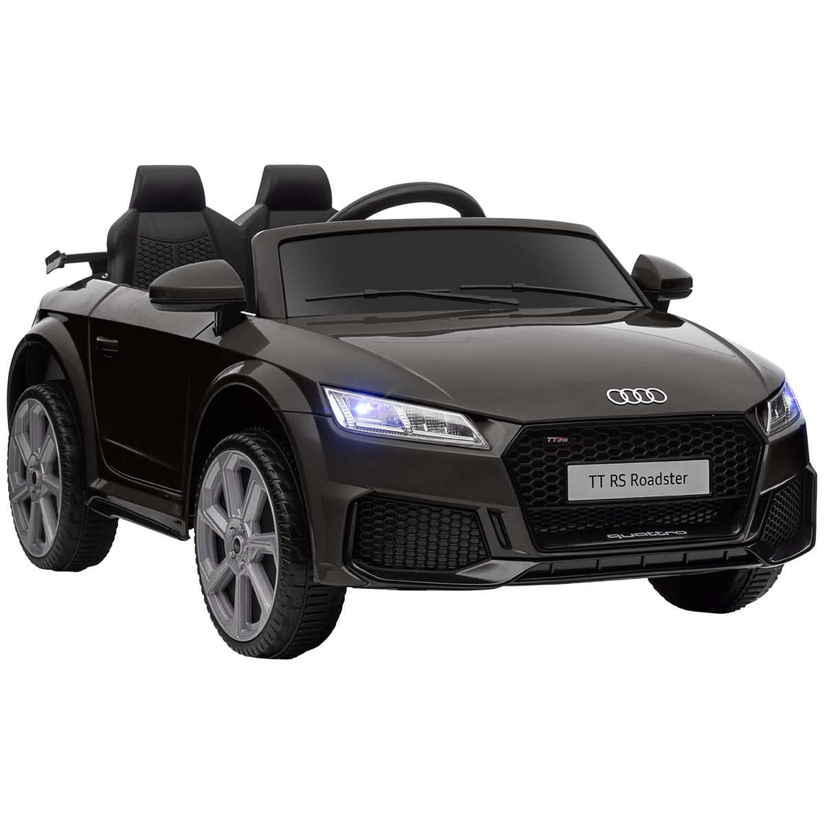 Licensed Audi TT RS 12V Electric Ride On Car with Remote Control, Headlights and MP3 - Black