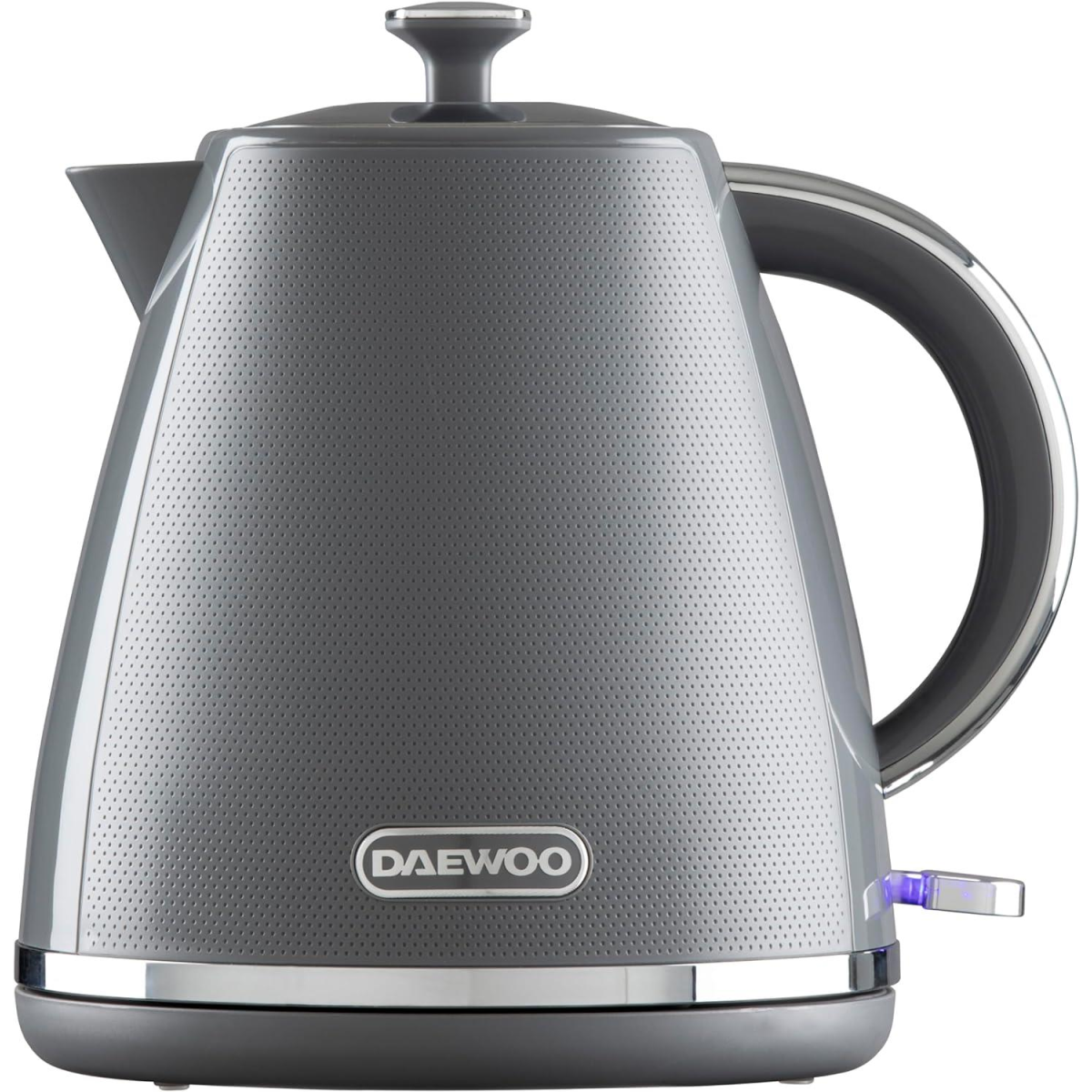 Daewoo Stirling 1.7L 3000W Cordless Pyramid Electric Kettle Grey