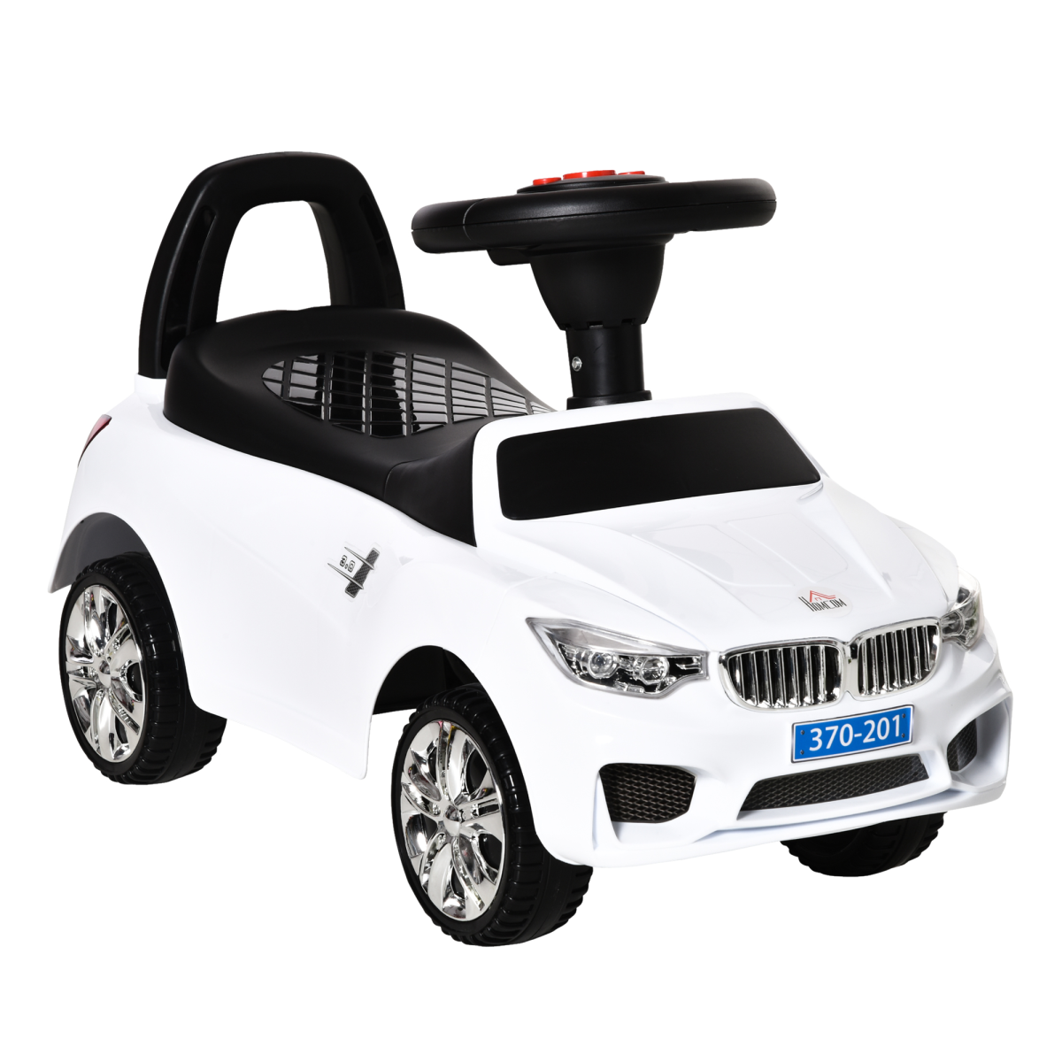 HOMCOM Foot-to-Floor Toddler Ride-On Car with Lights & Music