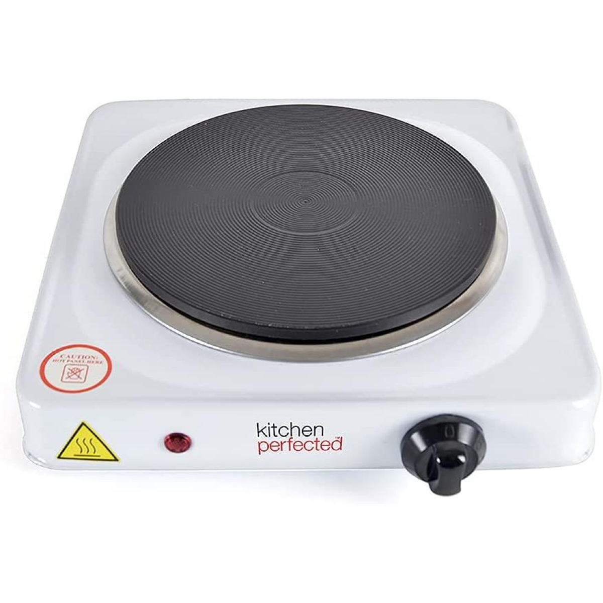 KitchenPerfected 1500W Cast Iron Single Hotplate with Variable Heat Settings