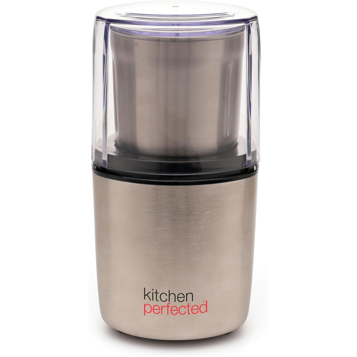 KitchenPerfected 200W 70g Spice & Coffee Grinder - Brushed Steel