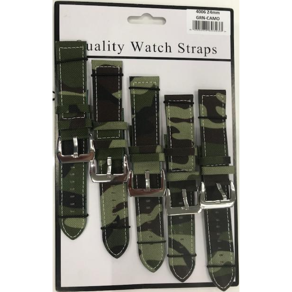 4006 22mm Camo Green Watch Straps Pack of 5