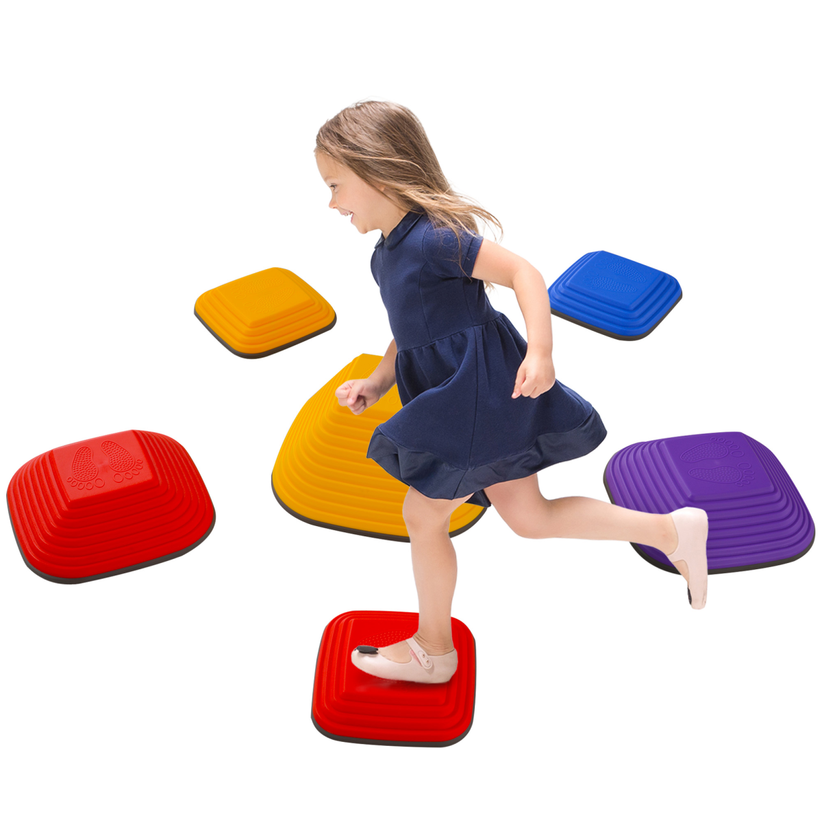AIYAPLAY 6-Piece Balance Stepping Stones Sensory Toy for Kids 3-8