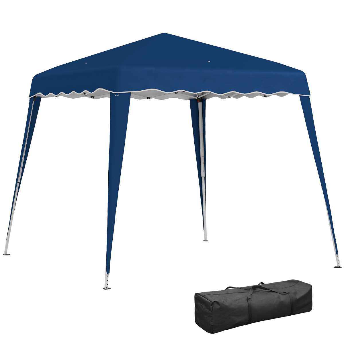 Outsunny 2.5m x 2.5m Pop Up Gazebo Tent, Water-Resistant, Blue