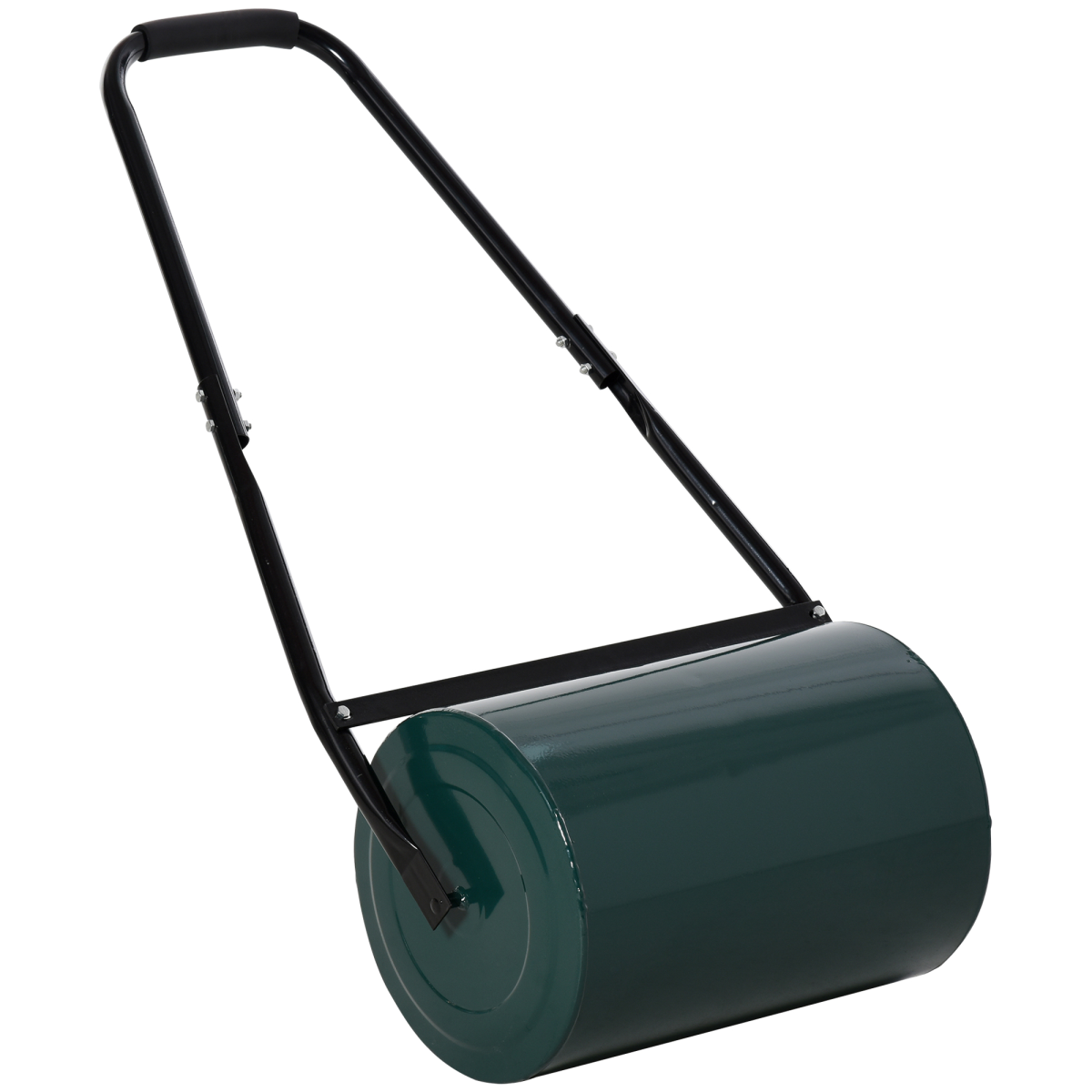 Outsunny 30cm Metal Lawn Roller, Fillable with Water or Sand, Sturdy Lawn Rolling Tool