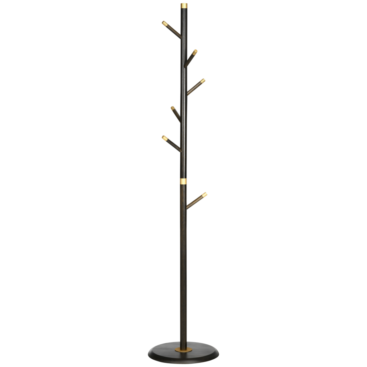 HOMCOM Industrial Freestanding Coat Rack Stand, 6 Hooks, 180cm