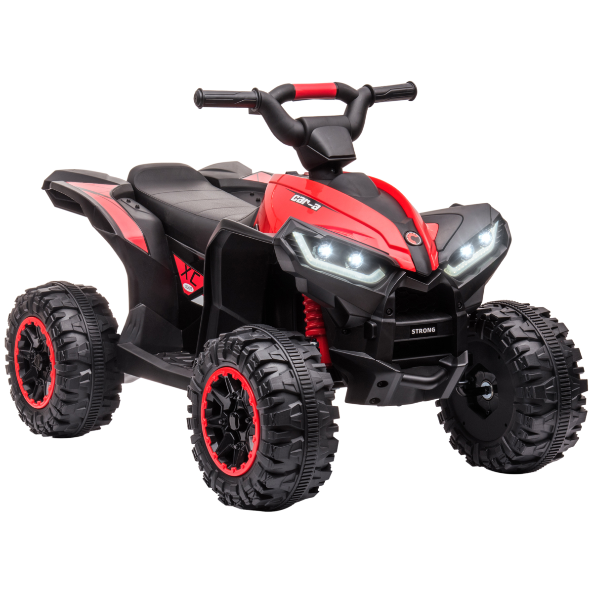 HOMCOM 12V Kids Electric Quad Bike Ride On ATV, LED Lights, 3-5 Years