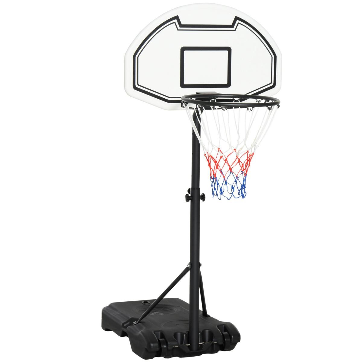 Basketball Stand and 94-123cm Height Adjustable Hoo For Pool Side HOMCOM