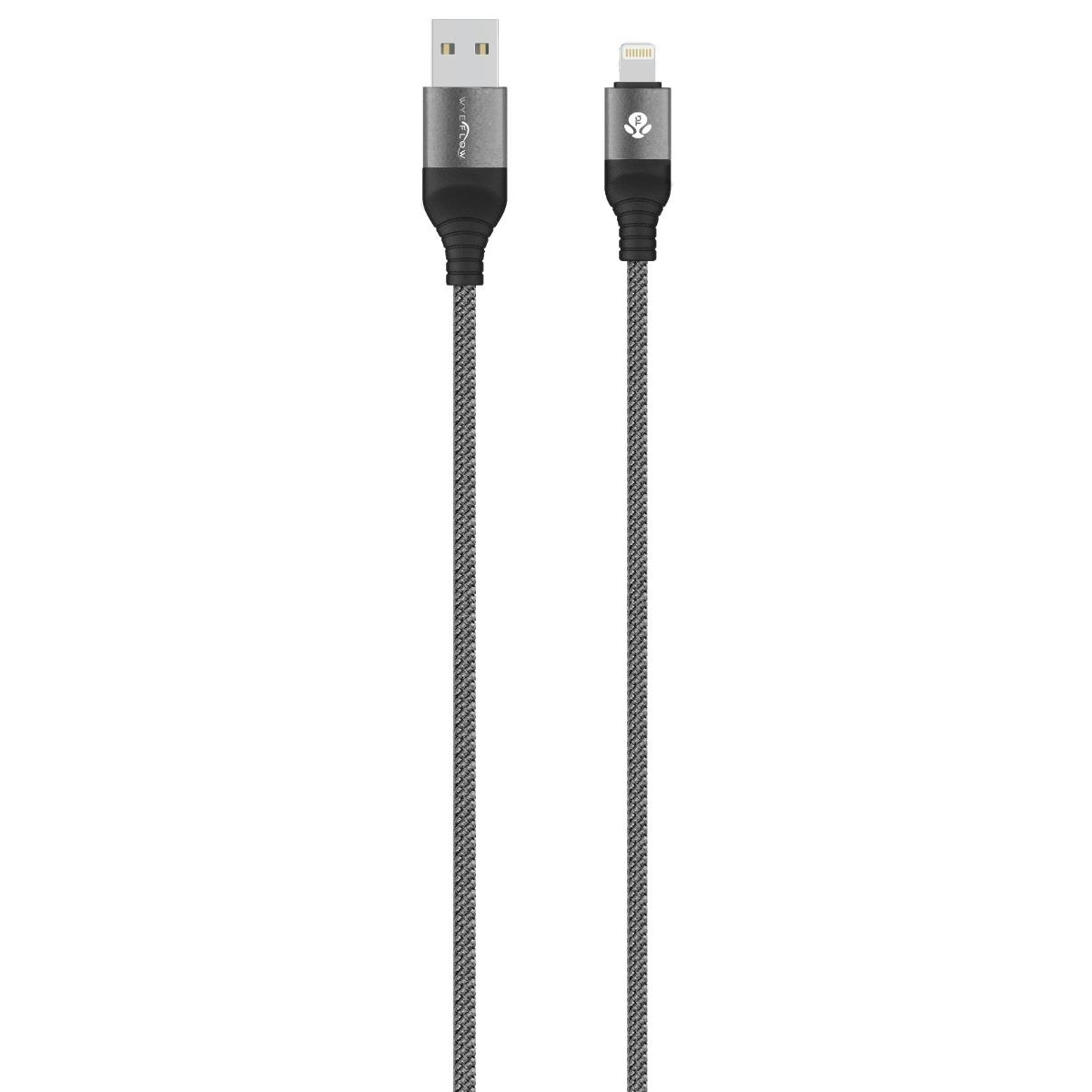 WYE USB-A to 8-Pin Braided Charging & Syncing Cable, 1m