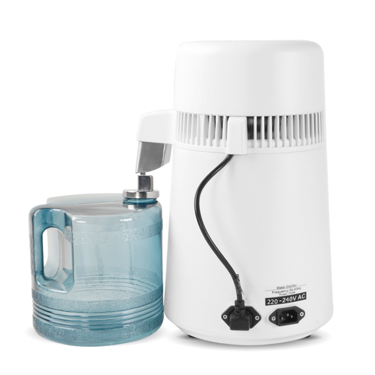 【Same Code:94286132】British Standard ZB-1 4L Distilled Water Machine 220V 750W with New Thermostat and Plastic Bottle (Natural Color)