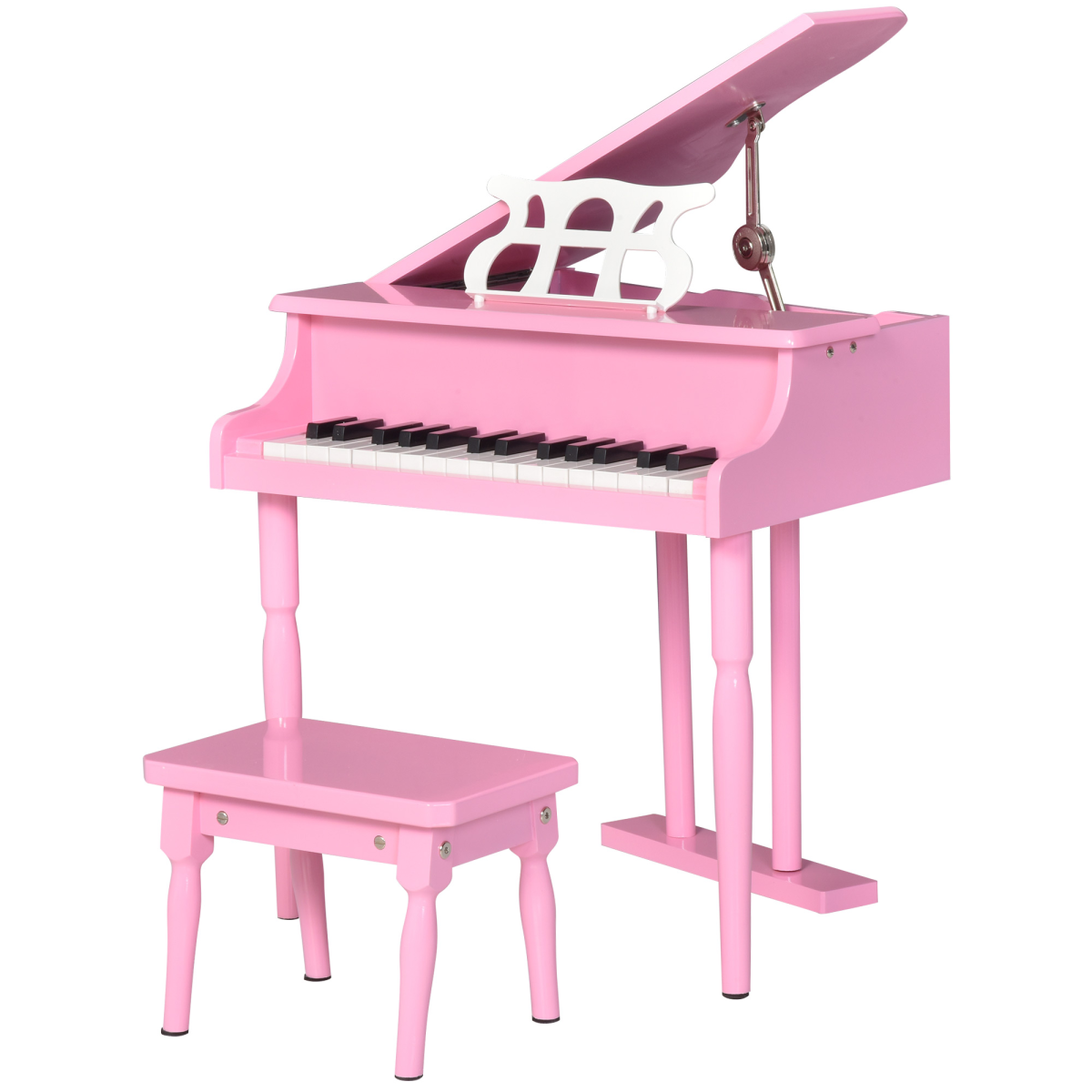 30-Key Kids Mini Piano with Music Stand and Bench