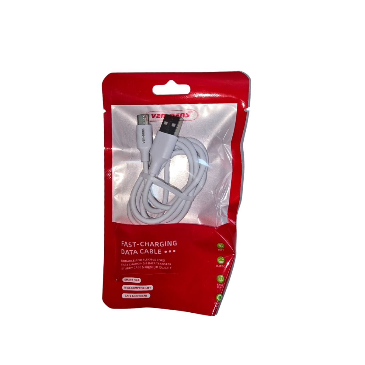 Ven-Dens Type C to USB Charging Cable, Pack of 50