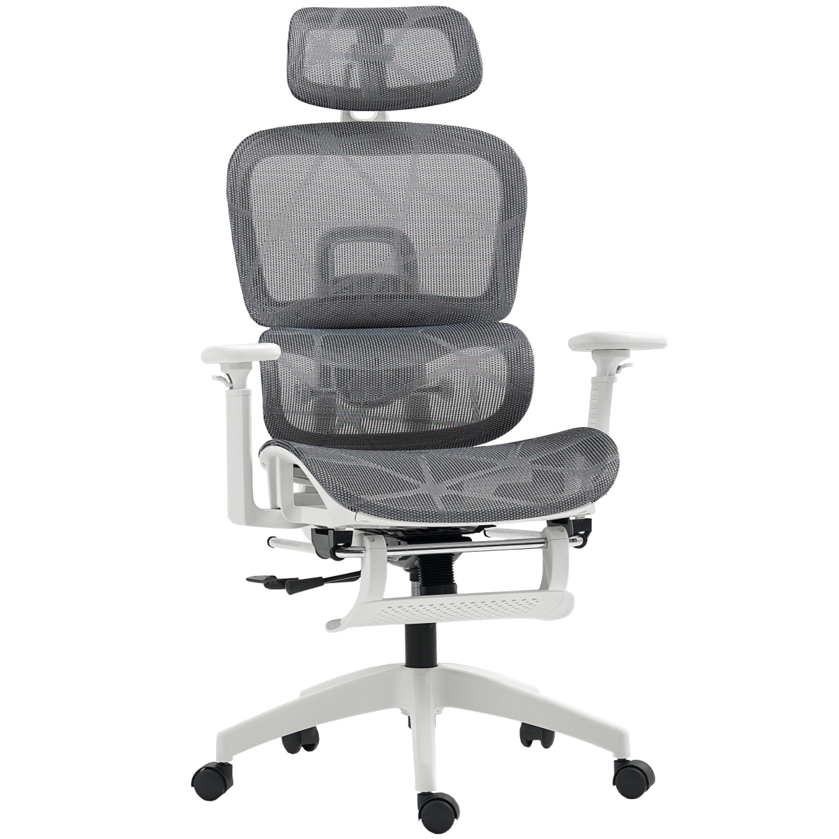 HOMCOM Ergonomic Mesh Office Chair, Swivel, Adjustable, Grey