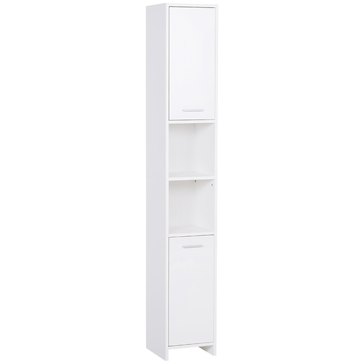 Tall Freestanding Storage Cabinet with Doors and Shelves for Bathroom Bedroom