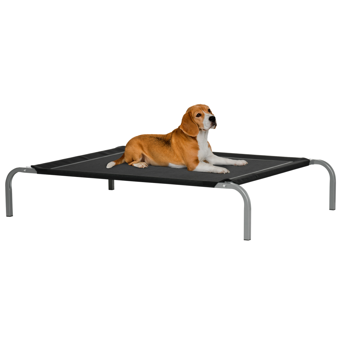Elevated Cooling Dog Bed for Large Dogs with Non-Slip Pads and Breathable Mesh