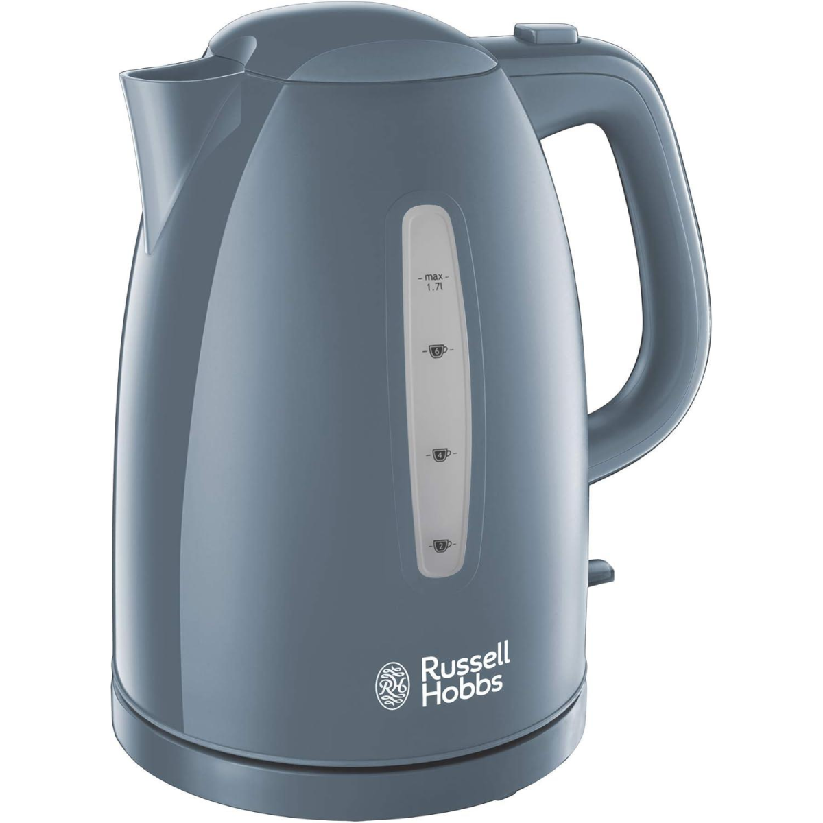 Russell Hobbs Textures 1.7L 3000W Grey Plastic Kettle