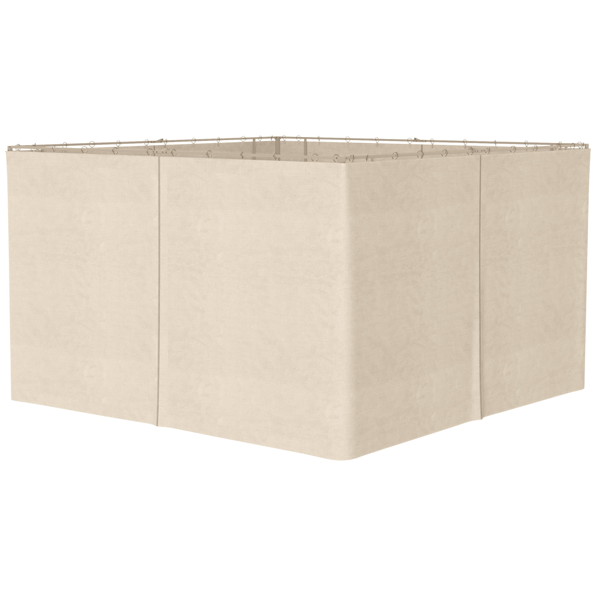 4-Pack Privacy Sidewalls for 3 x 4m Outsunny Gazebo, Thick Polyester Panels
