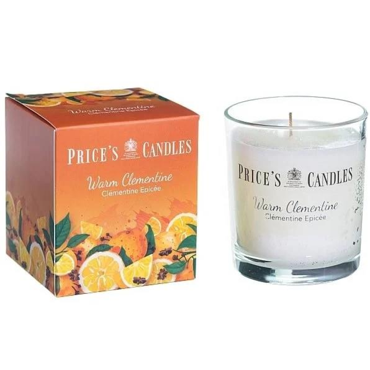 Price's Warm Clementine Small Jar Candle 170g