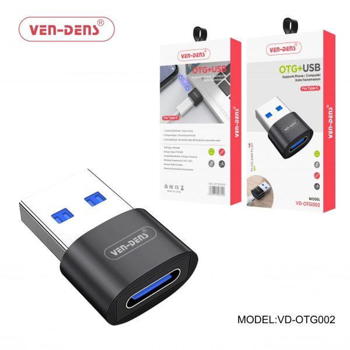 Ven-Dens OTG USB 3.0 Type-C to USB Adapter