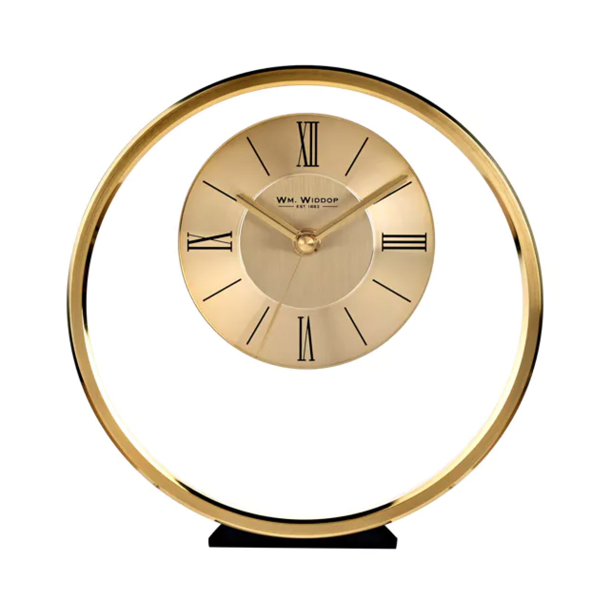 Widdop Round Silver Mantel Clock