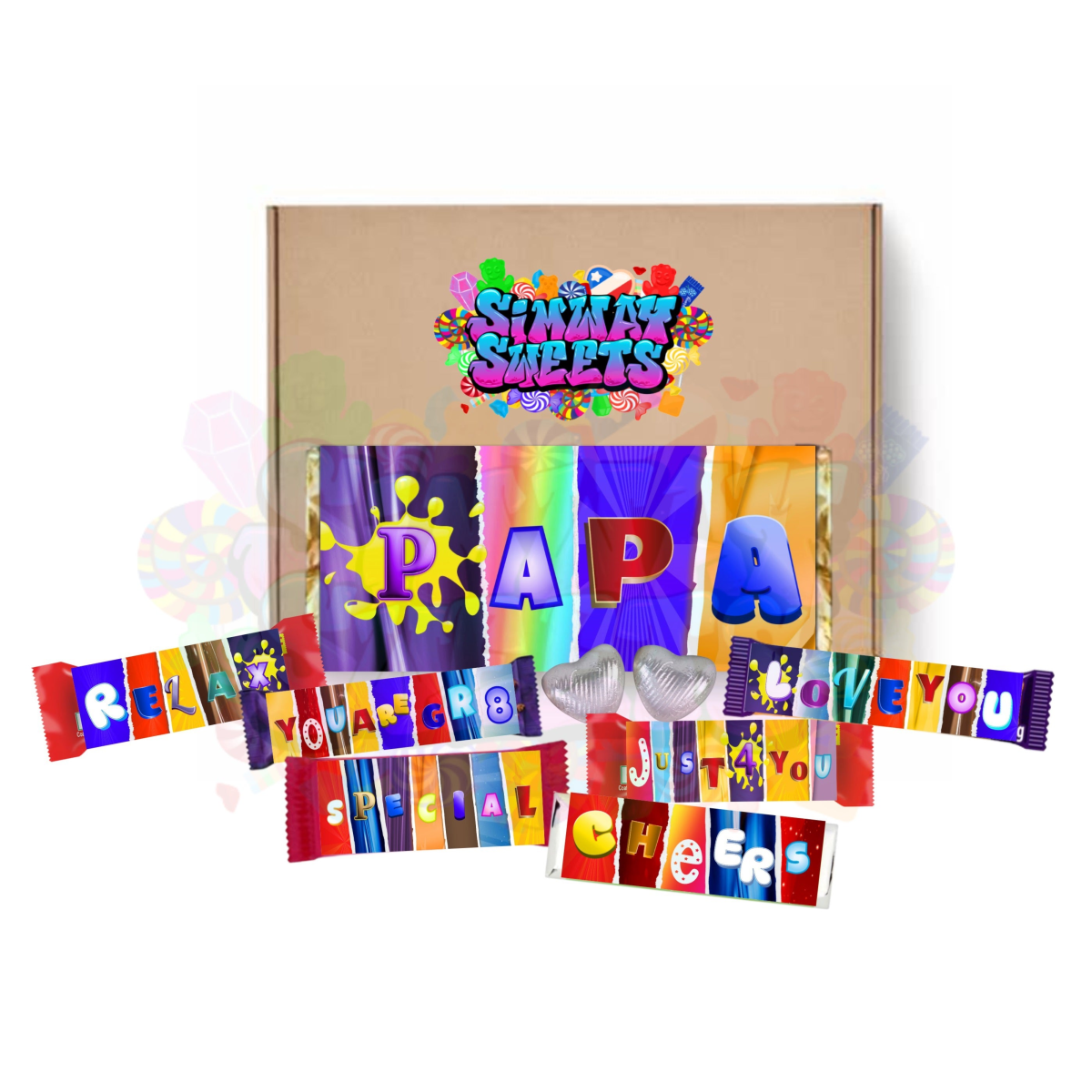 Fun Father’s Day Novelty Chocolate Wrapper Gift Box for Dad – Simway Sweets HTML