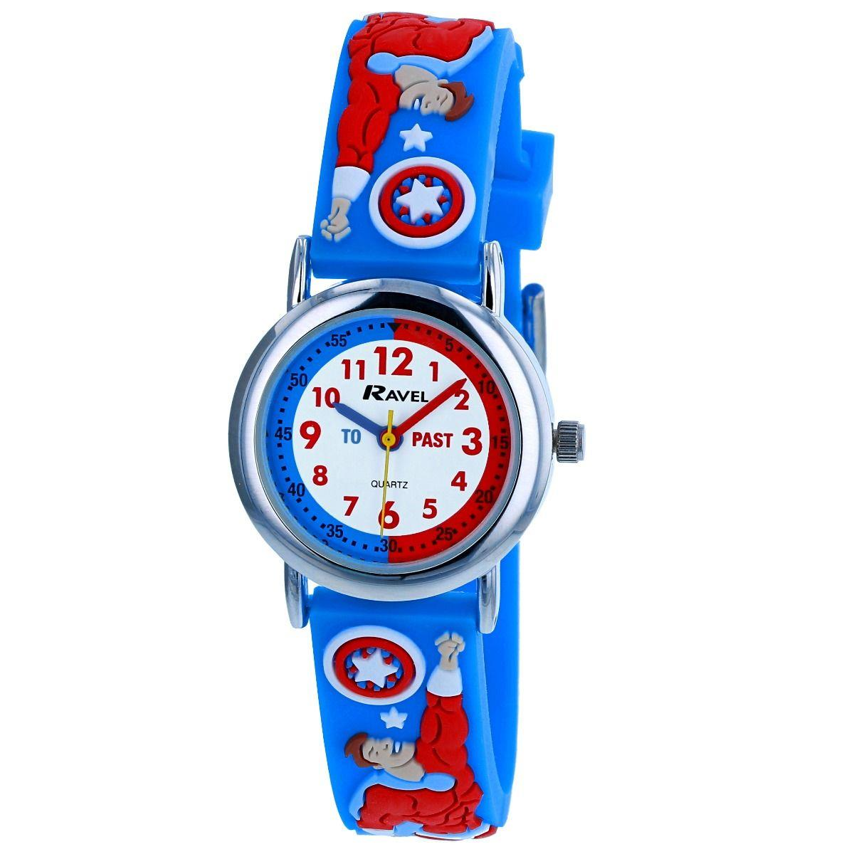 Ravel Boys 3D Cartoon Time Teacher Watch