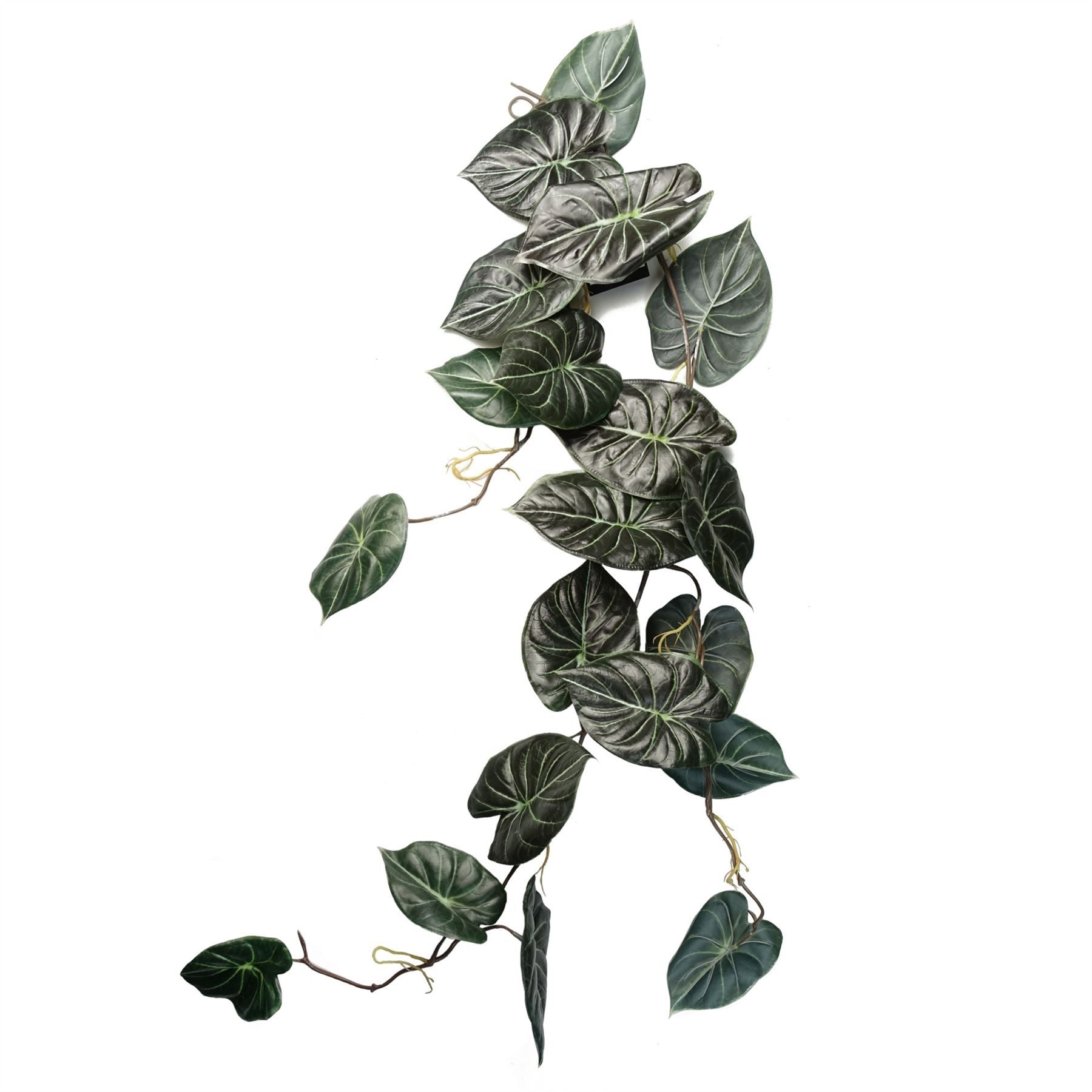 Leaf 120cm Artificial Hanging Trailing Alocasia Dragon Scale Dark Plant
