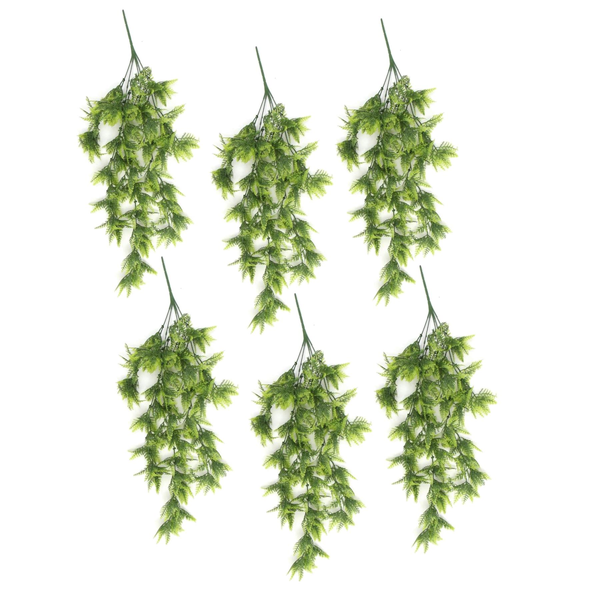 Leaf Hanging Artificial Boston Fern Plant 75cm UV and Fire Resistant