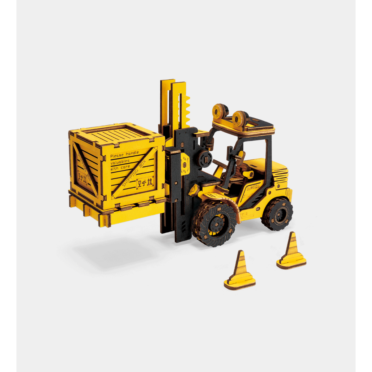 ROBOTIME ROKR Forklift 3D Wooden Puzzle Building Toy