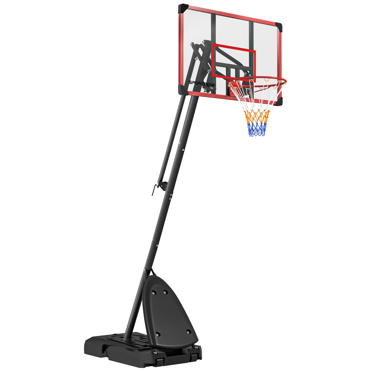 SPORTNOW Adjustable Basketball Hoop with Fillable Base, 2.4-2.9m