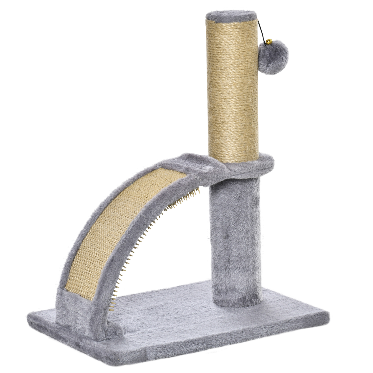 PawHut Cat Tree Climbing Activity Center with Jute Scratching Board and Hanging Bell Ball