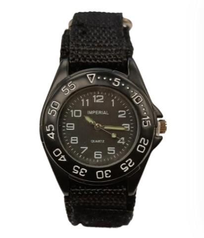 Imperial Children’s Black Mid Dial Watch with Velcro Strap IMP429N Clearance Needs Re-Battery