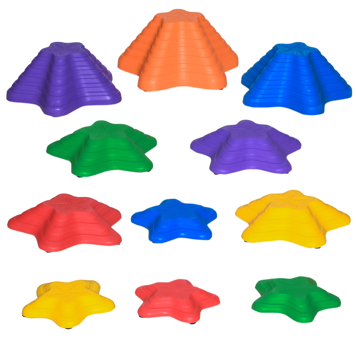 Outsunny 11-Piece Non-Slip Balance Stepping Stones for Kids