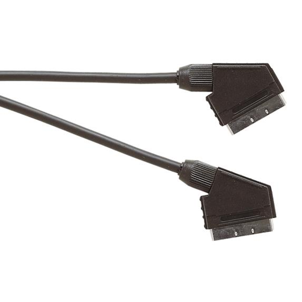 Electrovision Standard Scart Plug to Scart Plug TV and Video Lead, 1.5m, Black