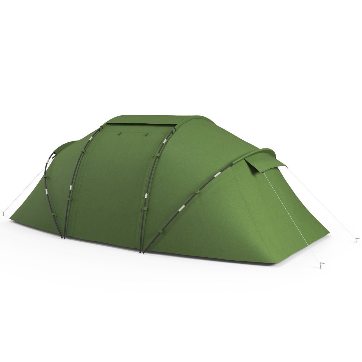 Outsunny 4-6 Person Dome Camping Tent for Family Travel, Hiking and Fishing
