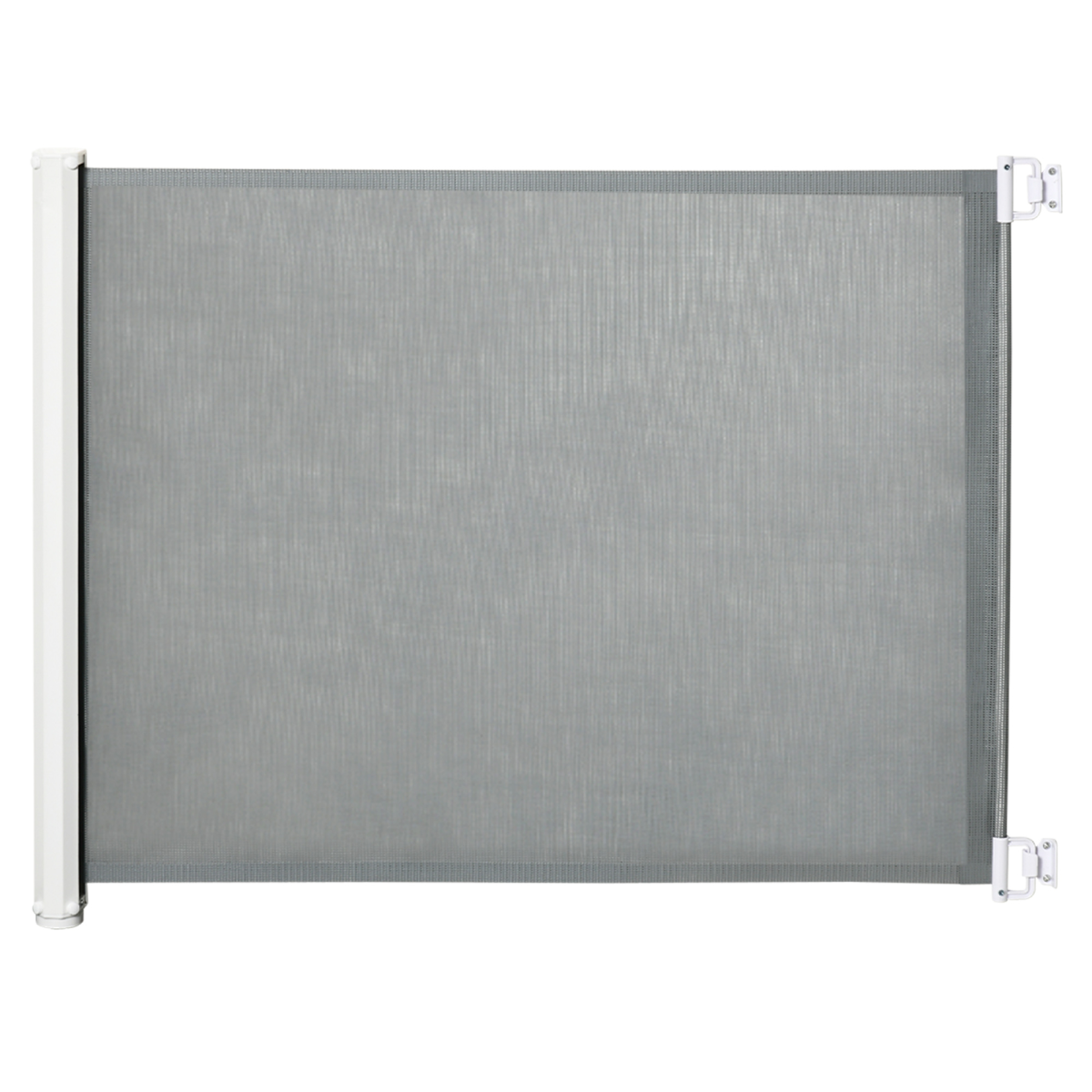 PawHut Retractable Safety Gate Folding Pet Barrier, Adjustable to 115cm, for Doorways, Staircases and Hallways